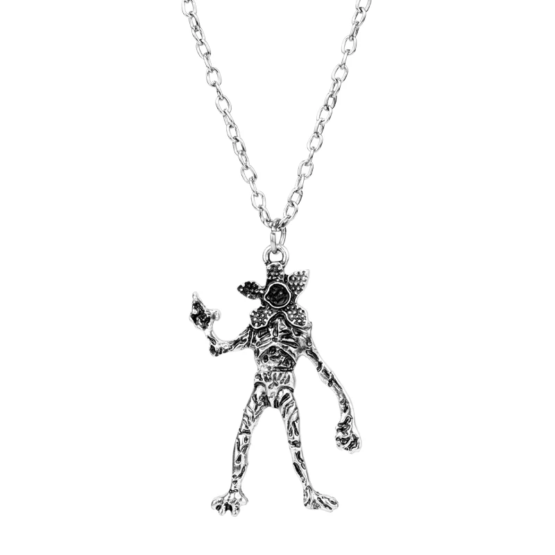 dongsheng New  Necklace Demodog Demogorgon Monster Pendant Necklace Cosplay Movie Jewelry for Men Women Gifts