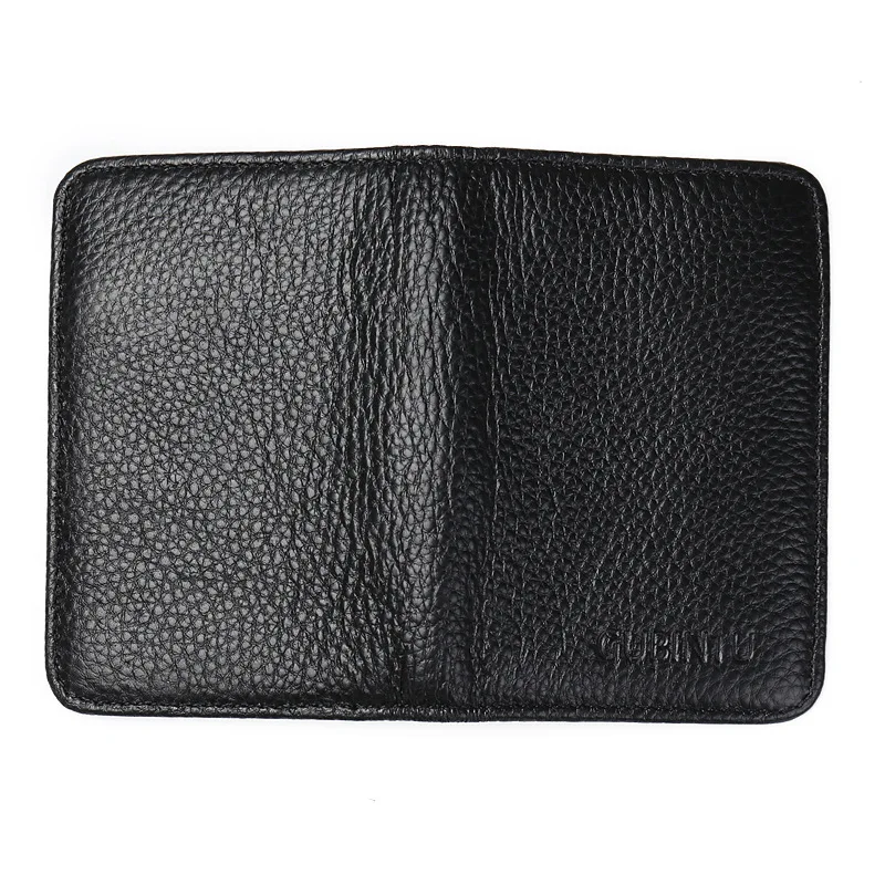 Slim Genuine Leather RFID Card Protection Men Credit Card Holder Card Case Small Wallet For Man Black Coffee