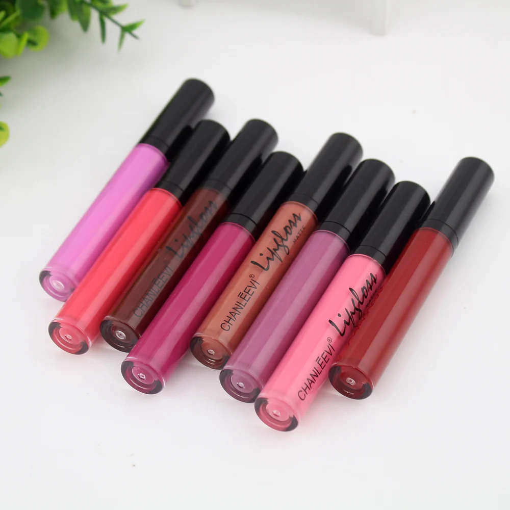 ON SALE-8 Colors Sexy Matte Lipgloss Sexy Liquid Lip Gloss Matte Lipstick Waterproof Cosmetic Beauty Keep 24 Hours Makeup lips