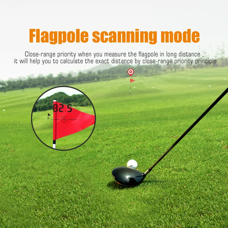 Mileseey Laser Rangefinder Hunting Golf Rangefinder Telescope Distance Meter with Slope Flag-Lock Distance/Speed/Angle Meter