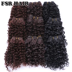 FSR Synthetic Hair weave Short Kinky Curly hair weaving 6 pieces/Lot 210g hair product