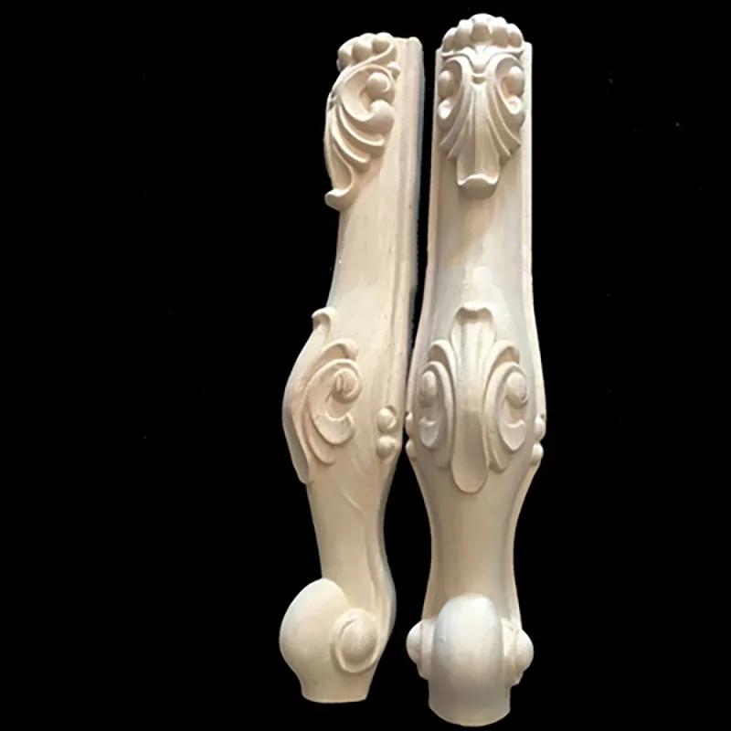 4pcs/lot Solid wood Furniture Legs European Carved Cabinet Legs Table legs