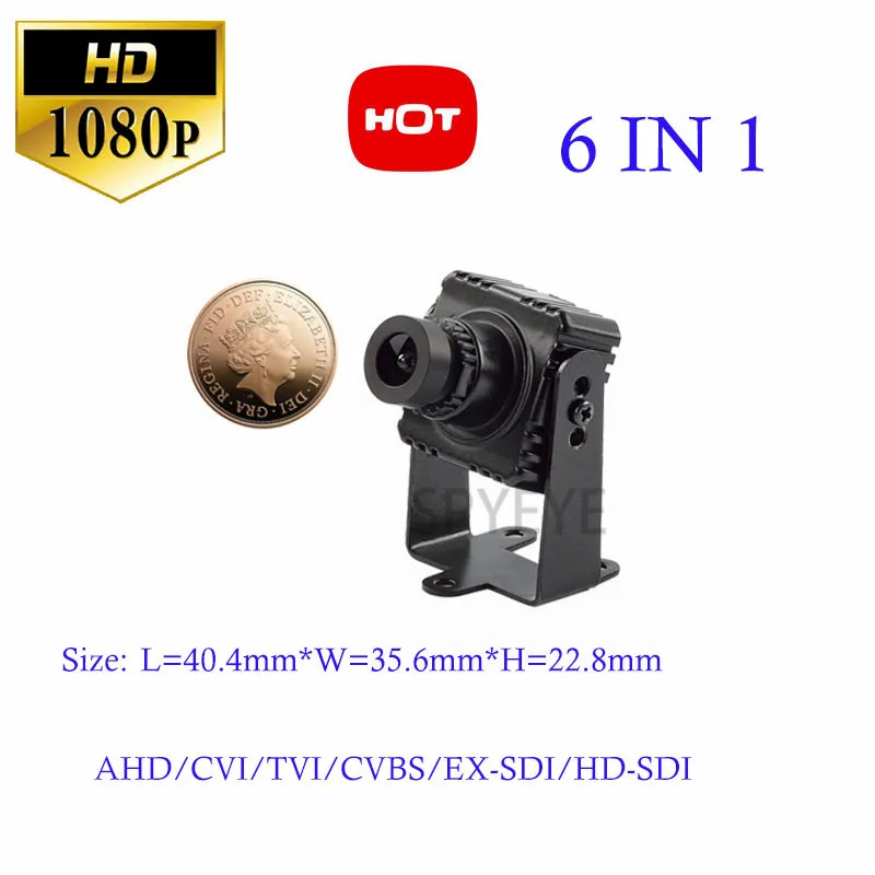 

3.6MM Board Lens 1/3"Panasonic CMOS Starlight 1080P 2.1MP Full HD AHD/TVI/CVI/CVBS-1Vp-p/HD-SDI/EX-SDI 6 IN 1 Mini Camera