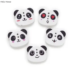30pcs Panda Wood Cartoon Buttons For Sewing Scrapbooking Clothing Headwear Handmade Crafts Home Decor Accessories DIY 22x18mm
