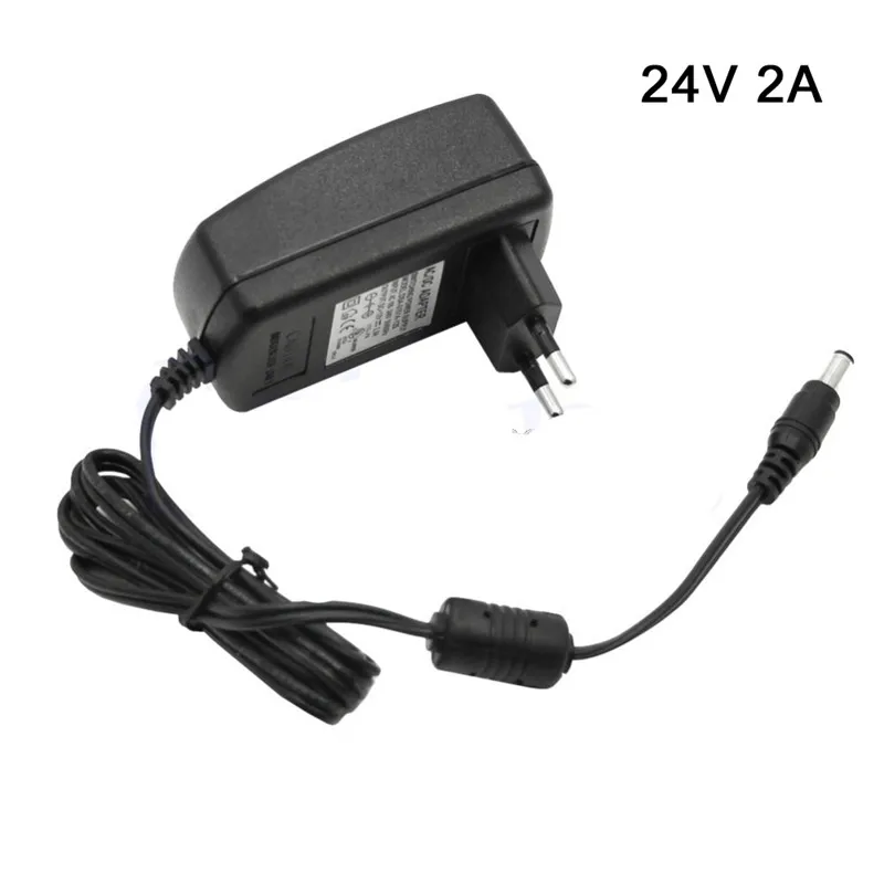 Hot Sale 24V Transformer AC 100/240V to 24V 1A 2A 3A 4A 5A 6A Power Supply EU US Adapter For 24V 5050 2835 Led Strip Lamp