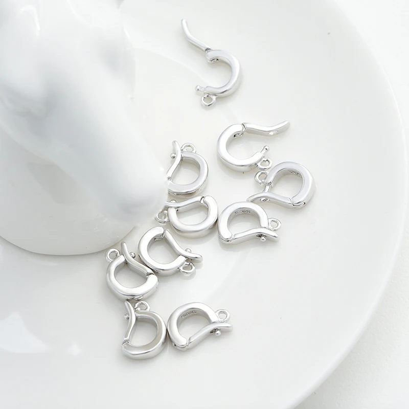 12*8mm Accessories Buckles  for Jewelry Bracelet Clasps Hooks Diy Jewelry Woman Bracelet Necklace Findings Making