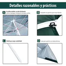 Portable UV beach umbrella #5