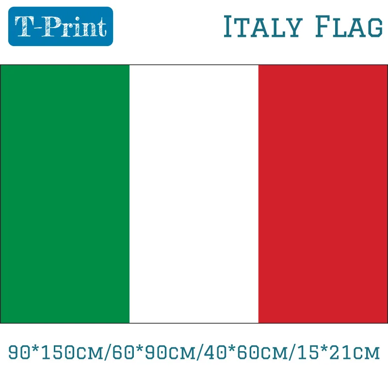 

Italy Flag and Banner 90*150cm/60*90cm/40*60cm National Day Sports games Sports meeting Gift Event Flag Banner Decoration