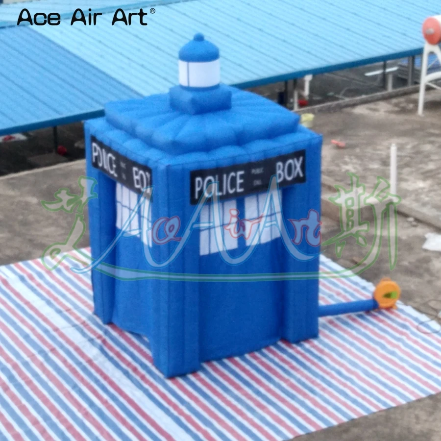 

Elegant Designed Inflatable Police Booth Police Phone Box Tent with Logo and Curtains for Sale