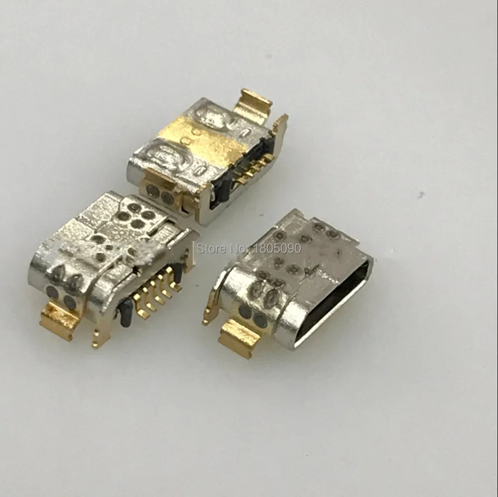 10 sztuk Micro USB gniazdo złącza 5pin DIP4 ładowania telefonu komórkowego tylna wtyczka dla Huawei G9 P9 złącze Mini USB