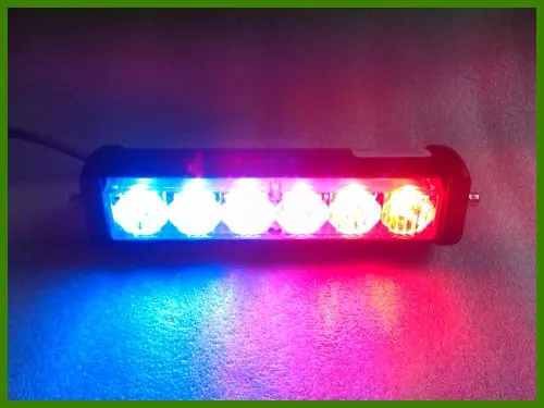 Higher star DC12V,20cm 6W Led car strobe warning lights,emergency light,grill flashing lamp,waterproof