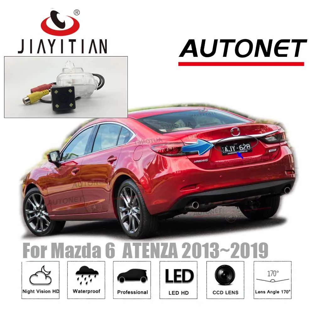 JIAYITIAN Rear View Camera For Mazda 6 mazda6 GJ ATENZA 2013~2018 MK3 M6/CCD/Night Vision/Reverse Camera License plate camera