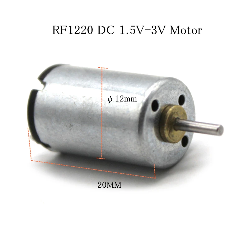

RF 1220 DC 1.5V 3V Motor 3V 9500rpm DIY technology small accessories 12*20mm DIY SMALL FAN wind car