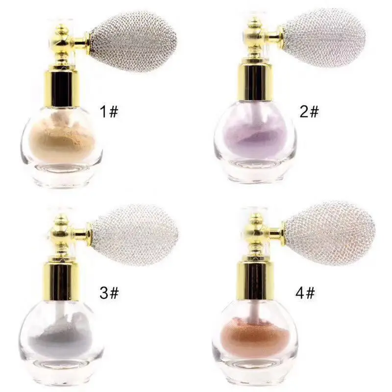 1PC Shimmer Glitter Loose Powder Spray Body Makeup 4 Colors Waterproof Long-lasting Creamy Highlighter Powder Body Cosmetics