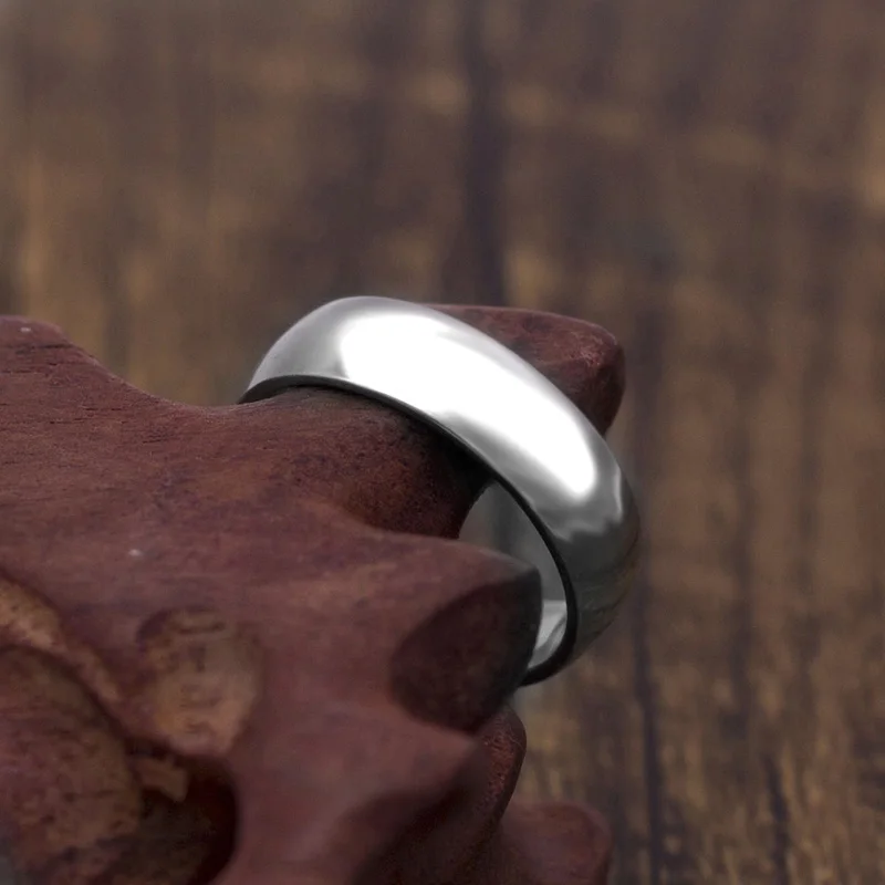 Classic 6mm Stainless Steel Wedding Bands Basic Rings for Couple Comfort Fit US Size 7 to 11