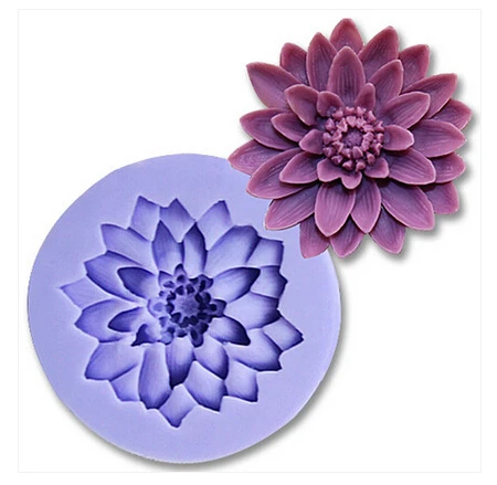 

chrysanthemum modelling fondant molds wholesale chocolate silicon mold fondant Cake decoration mold No.si405