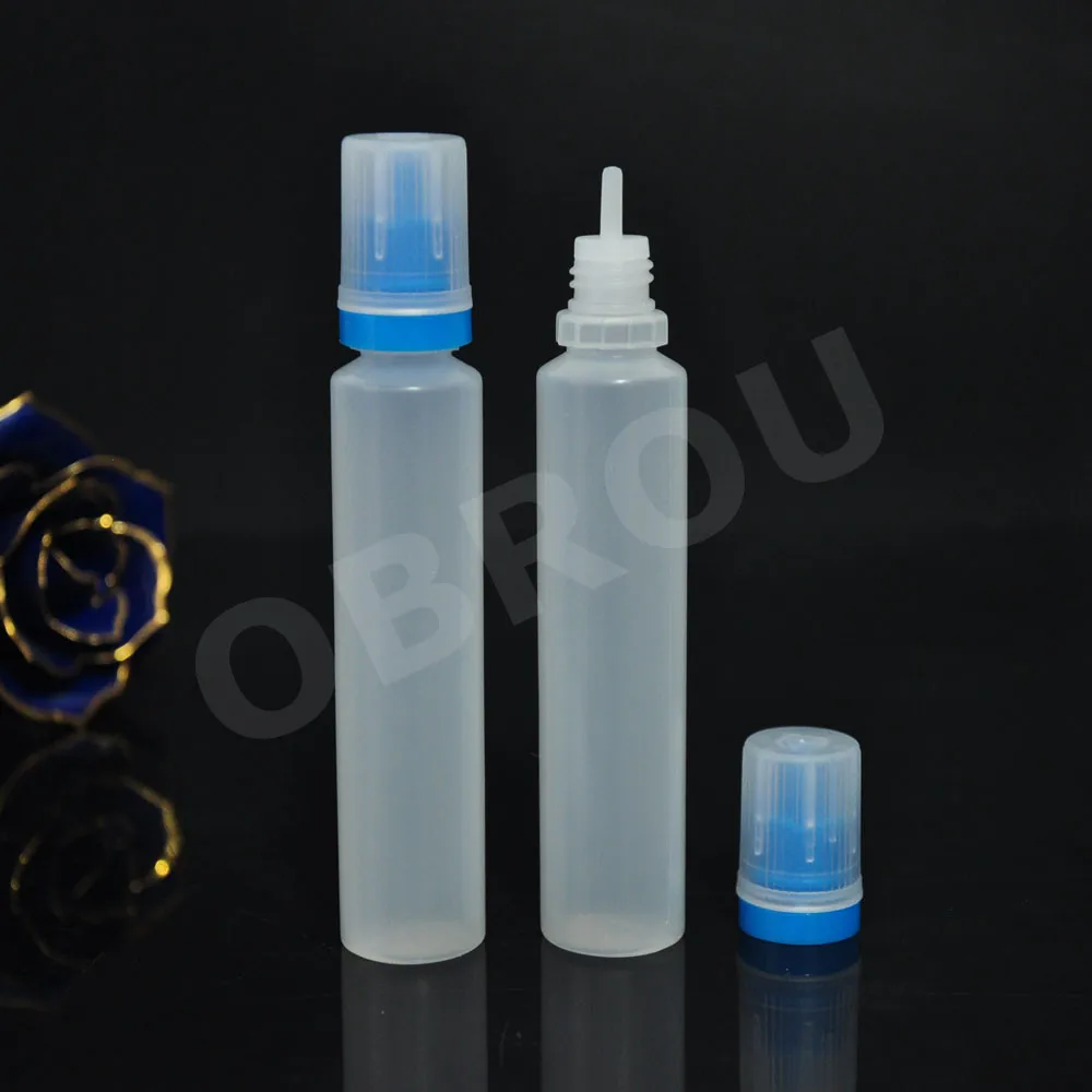 

2000pcs/lot 30ML PET Plastic Dropper Bottles With Flat Childproof Cap With Long Thin Tip, Empty Clear Liquid Needle Bottles