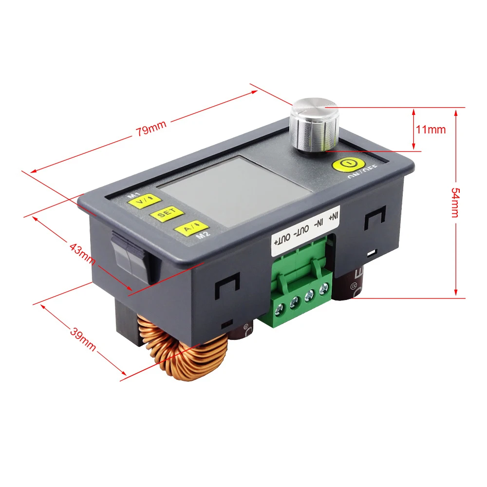 DPS8005 Programmeerbare Constante Spanning Stroom Step-Down Voeding Module Voltmeter Amperemeter Buck Converter 80V 5A 40% Off