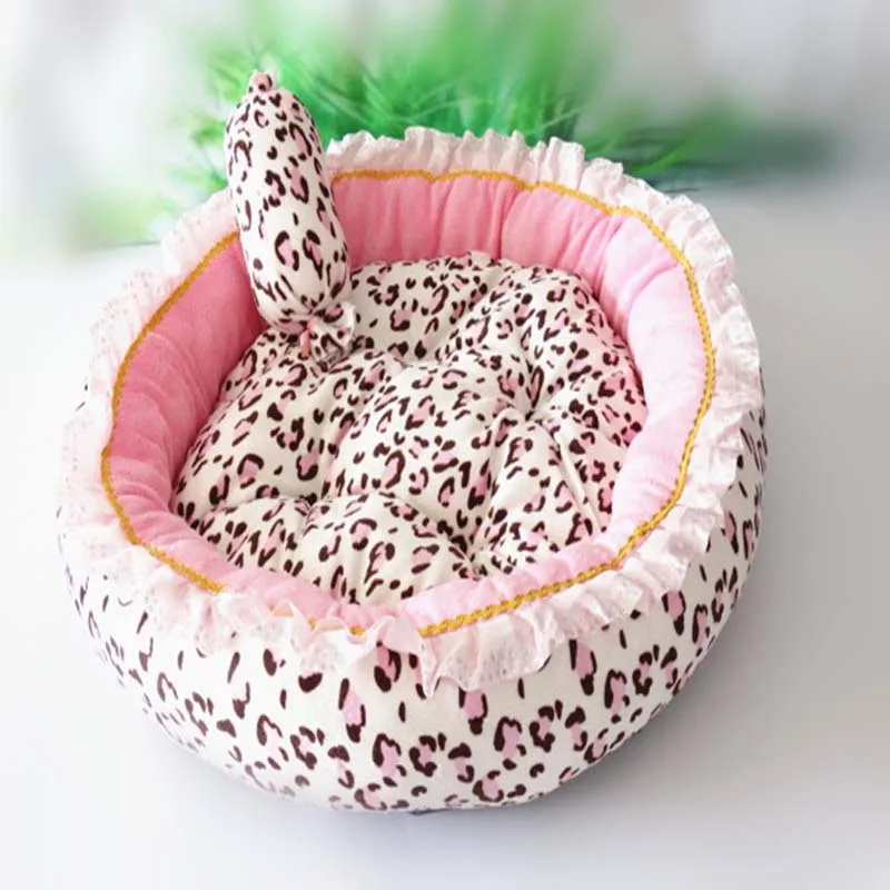 Autumn Winter Pink Warm Soft Princess Small Medium Pet Dog Bed Mats Pad Sleeping Bag House Pillow Puppy Cushion Kennel Sofa