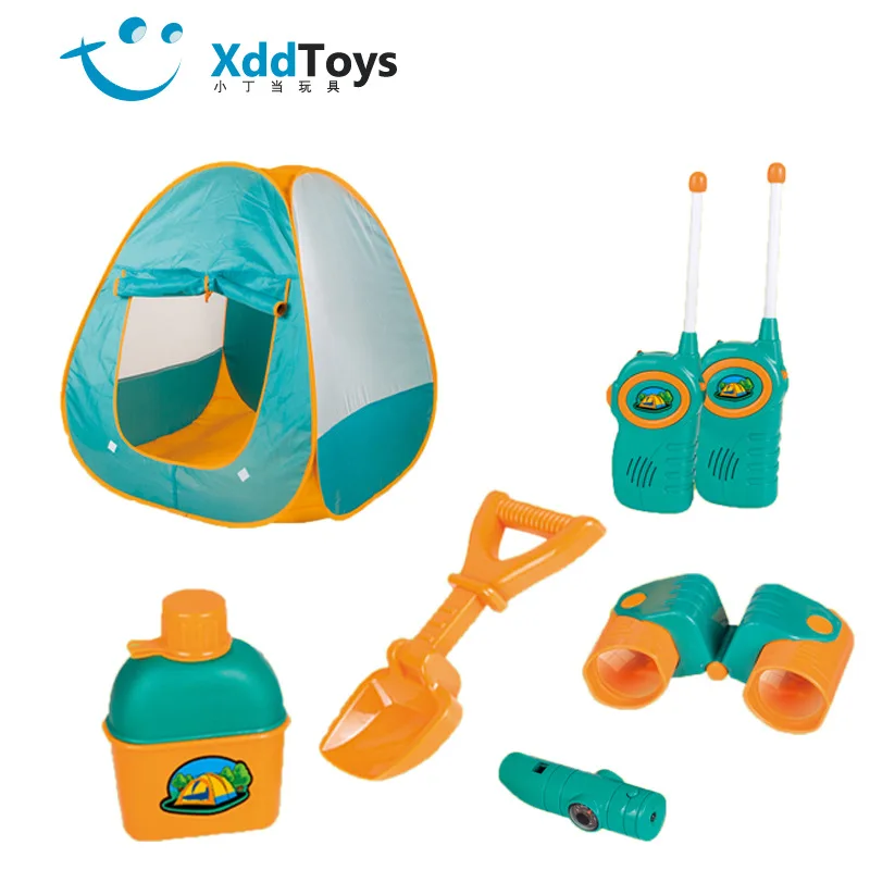 6 Fitness Activities for Young Children Outdoor Play Tent Field Beach Toys with Walkie-talkies and Binoculars Ball Pool