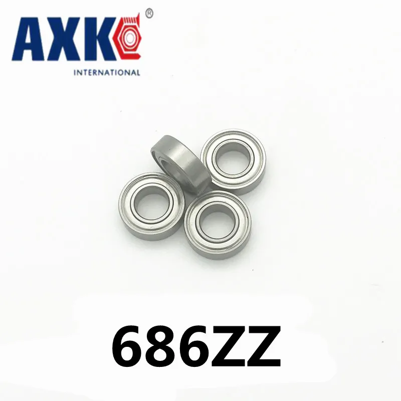 

2023 New Arrival Limited Steel Ball Bearing Free Shipping 50 Pcs 686zz Bearings 6x13x5 Mm Miniature Ball L-1360zz