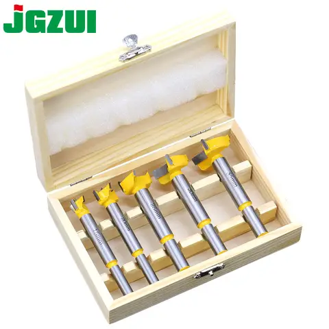 5pcs Forstner Hinge Boring Drill Bits Set JGZUI