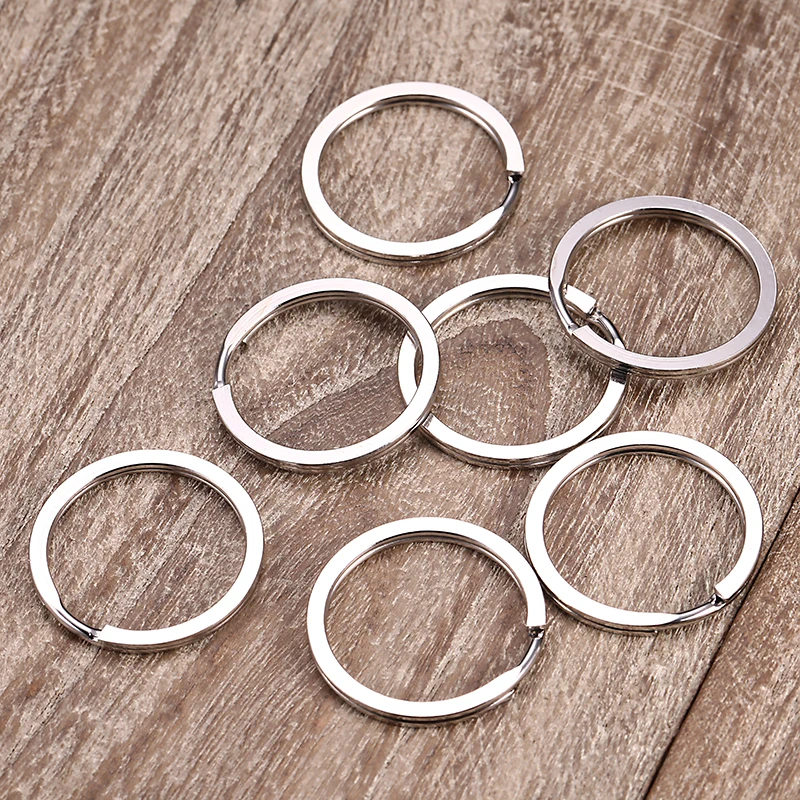 50PCS/lot Double Layer Key Split Ring Key Ring For Jewelry Making Diy Jewelry Keychain Accessories