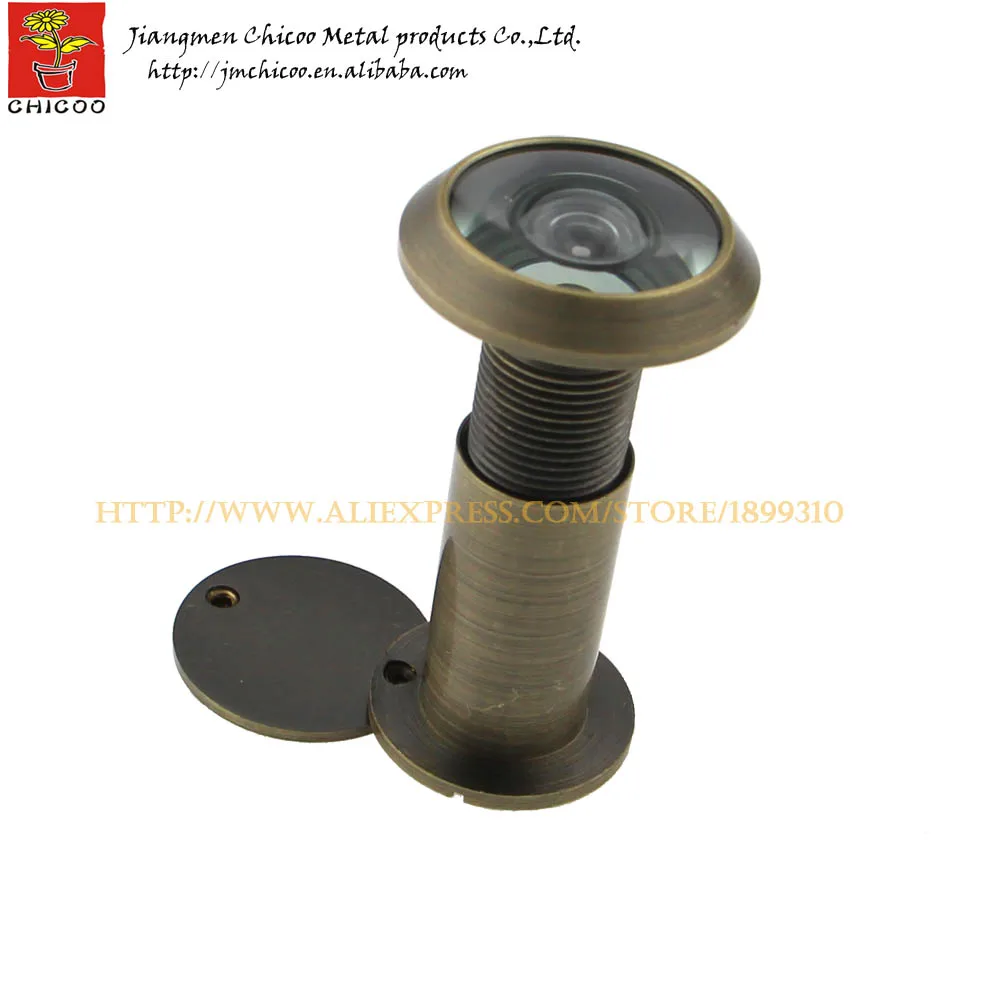 200 pieces wholesale 200 Degree brass digital peephole door viewer satin Bronze monitor Door Security Viewer