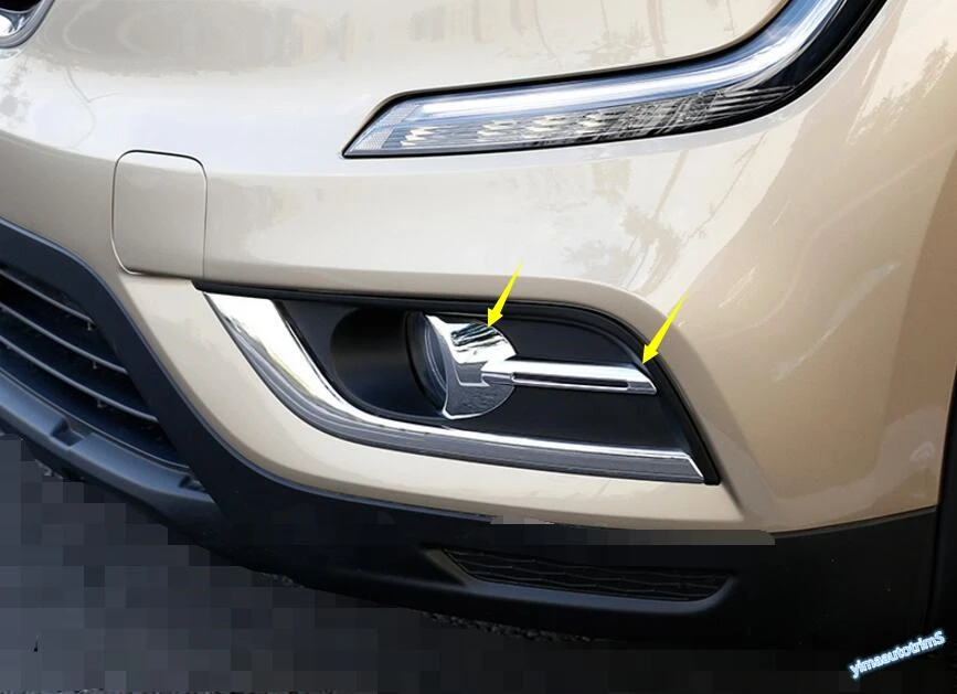 

Yimaautotrims Front Fog Lights Lamp Molding Trim 2 Pcs Fit For Renault Koleos 2017 2018 2019 ABS Chromium Styling Kit