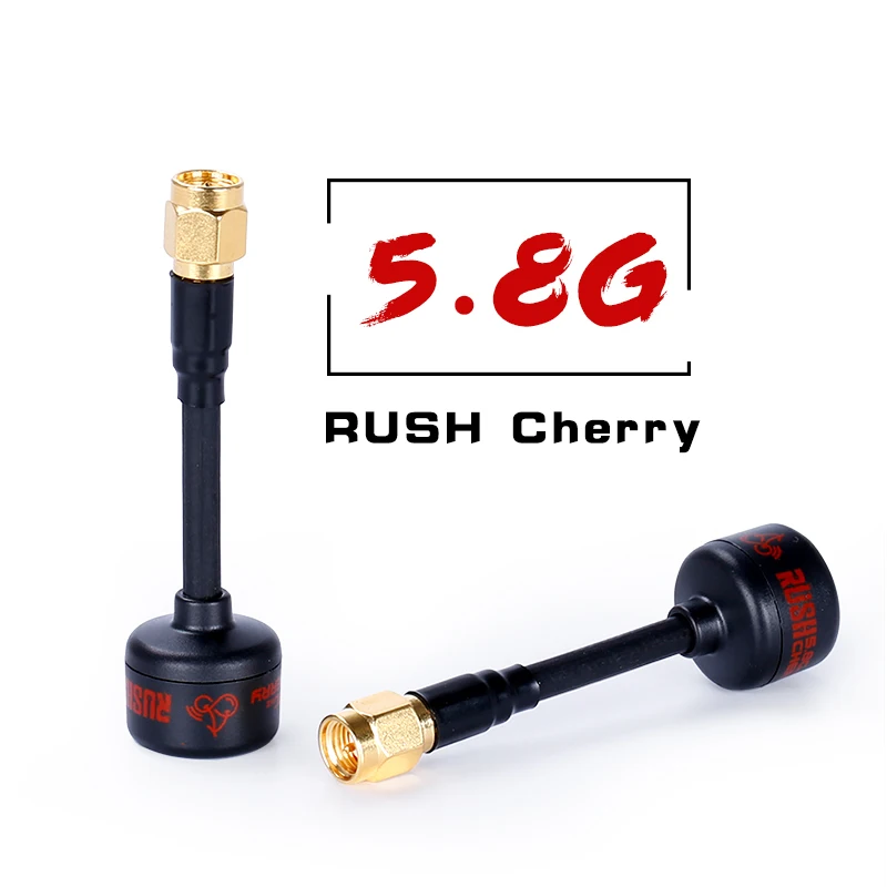 2pcs RUSH Cherry FPV 5.8G RHCP SMA Racing Antenna Inner Hole Straight Head Antenna for FPV Quadcopter Racing Drone accessories