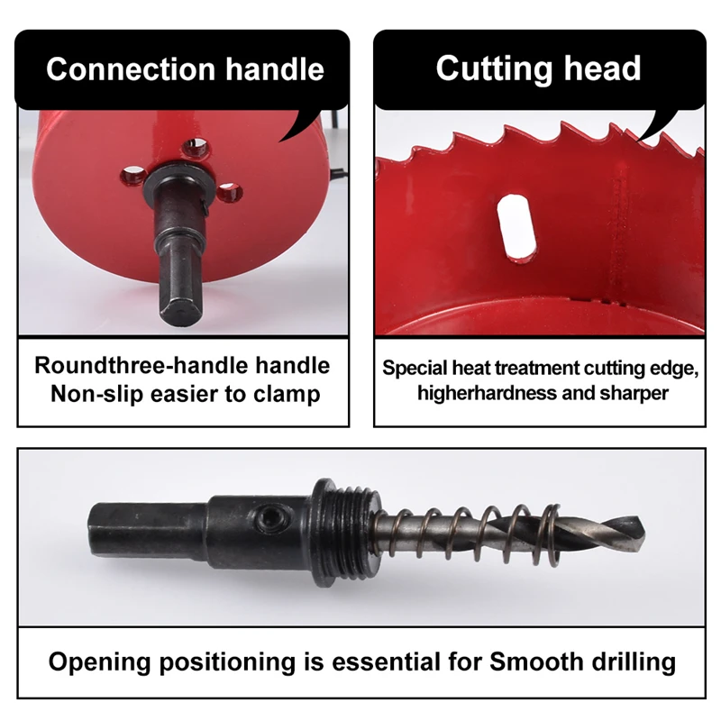 Hohxen 1pcs 75MM M42 Bi-Metal Holesaw Cutter Hole Saw Wood Drill Tooth Kit Core Drill Bit Cutting Kit Opener 80 85 90 95 100 mm