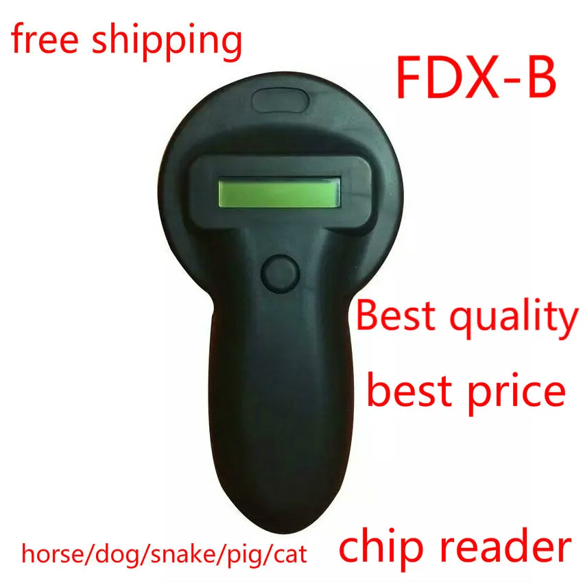 READELL-Lecteur de puces RFID FDX-b pour animaux, EAU pour chien, chat, cheval