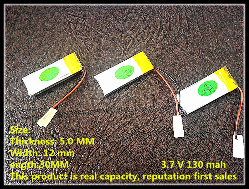 Polymer battery 501230 3.7V 130 emitting ultra-small cell battery watch battery Shoes