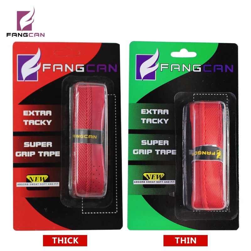1 pc FANGCAN paletka do badmintona overgrip 1.50mm lub 1.90mm grubości trwałe i wchłaniająca pot absportion szew kil tenisowe owijki tenisowe