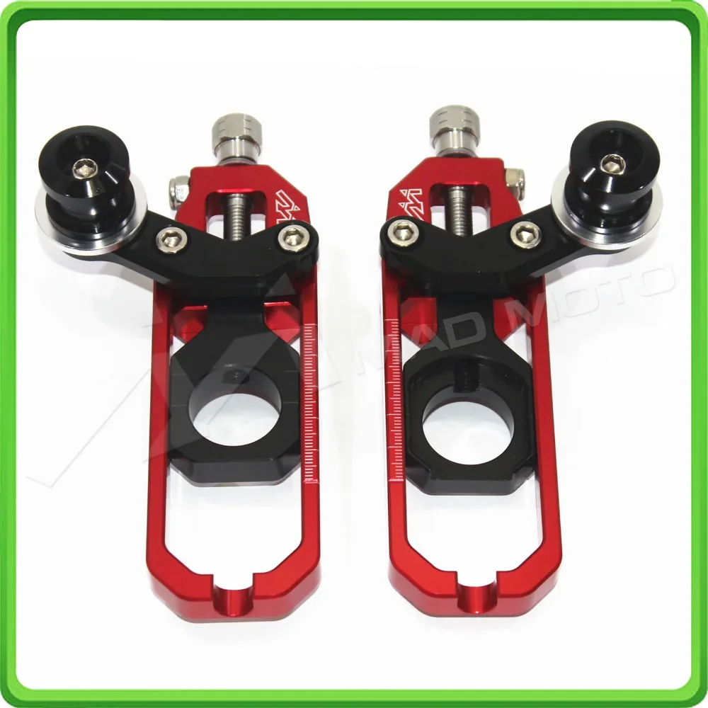 

Motorcyclr Chain Tensioner Adjuster with spool fit for KASAWAKI NINJA ZX10R ZX-10R 2011 2012 2013 2014 2015 Red&Black