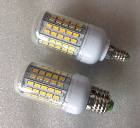 Lampada LED E27/E14 220V 96 SMD Corn Light Lamp 15W AC 220V 230V 240V 5730SMD Corn Bulb Light Chandelier White/Warm lampada led