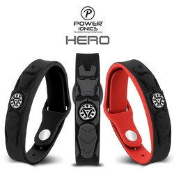 Power Ionics NEW HERO IRONMAN 3000ions/cc 4IN1 Anions Titanium Germanium F.I.R Sports Bracelet Wristband