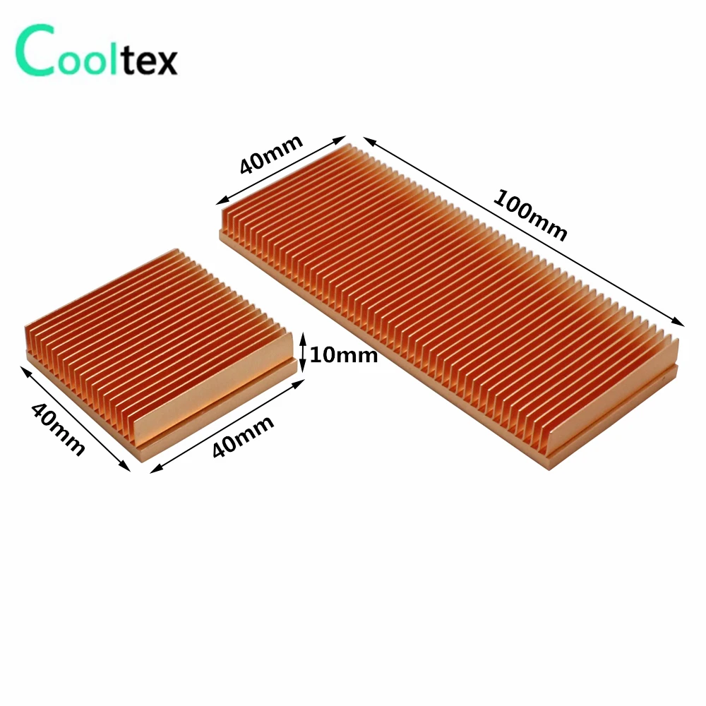 Pure Copper Heatsink Skiving Fin DIY Heat Sink Radiator Cooling Cooler For Electronic CHIP LED IC RAM  heat dissipation