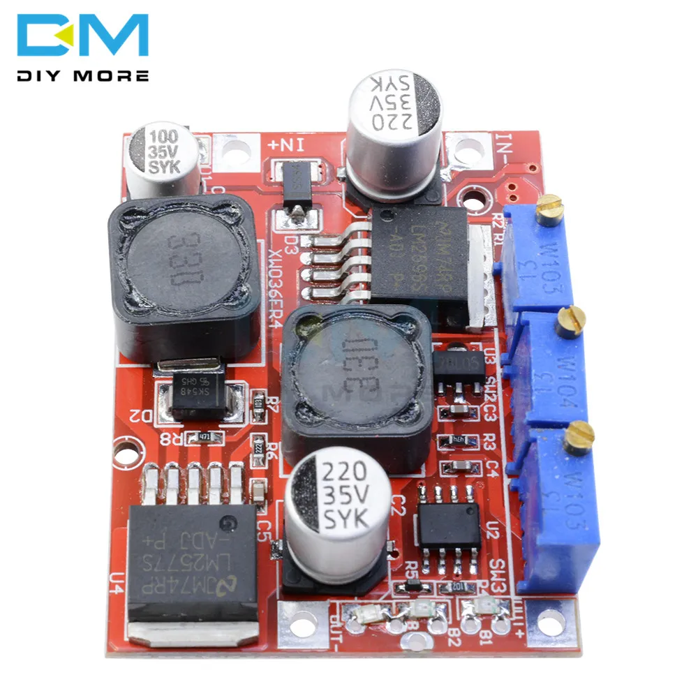 LM2596S DC-DC LM2577S Step Up Down Boost Buck Voltage Power Converter Module  Non-isolated Constant Current Board 15W 3A