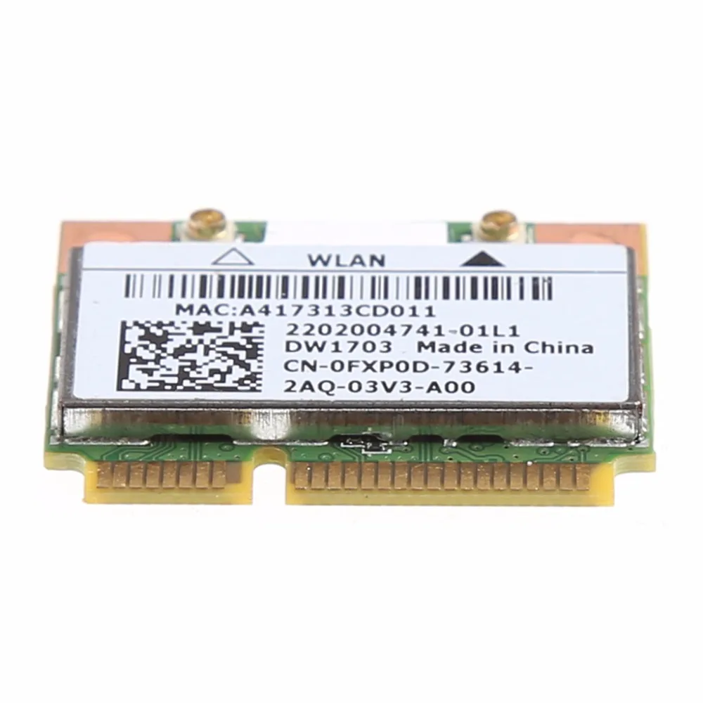 Беспроводная мини-карта PCI-Express, Bluetooth V4.0, wi-fi, для Atheros AR5B225, DELL DW1703, CN-0FXP0D