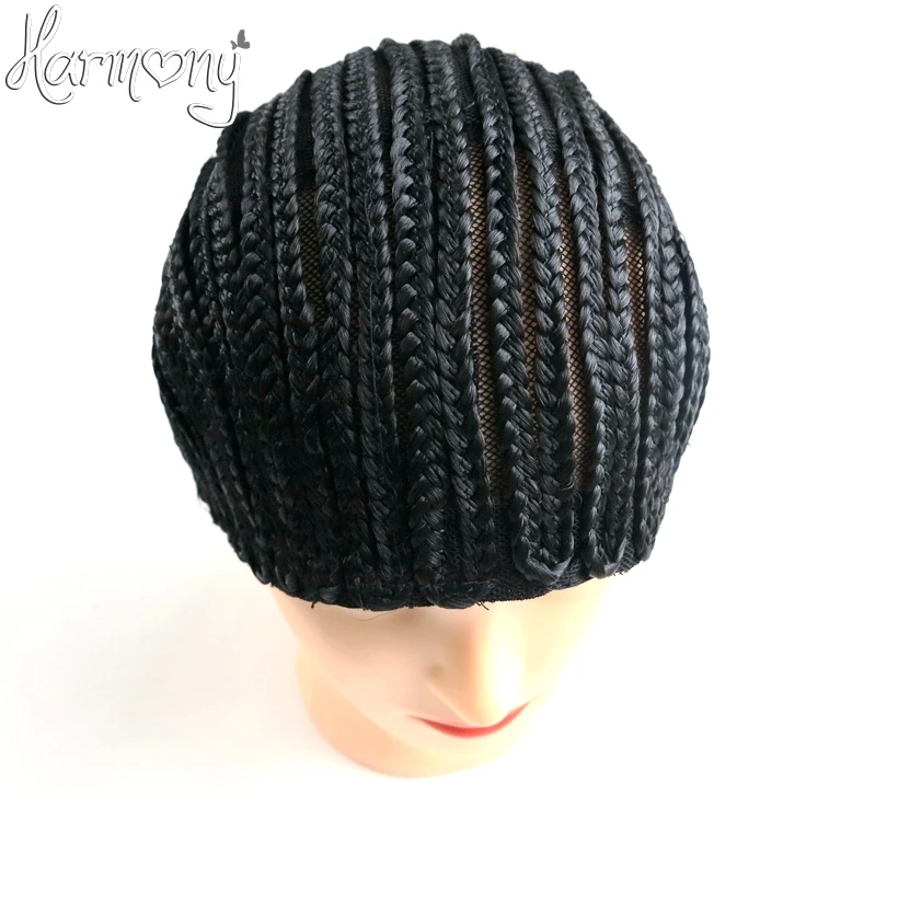 

ONLY 1 PIECE Black FreeTress Braided Cap For Crochet Synthetic Braiding Wigs and Weave S M L three sizes