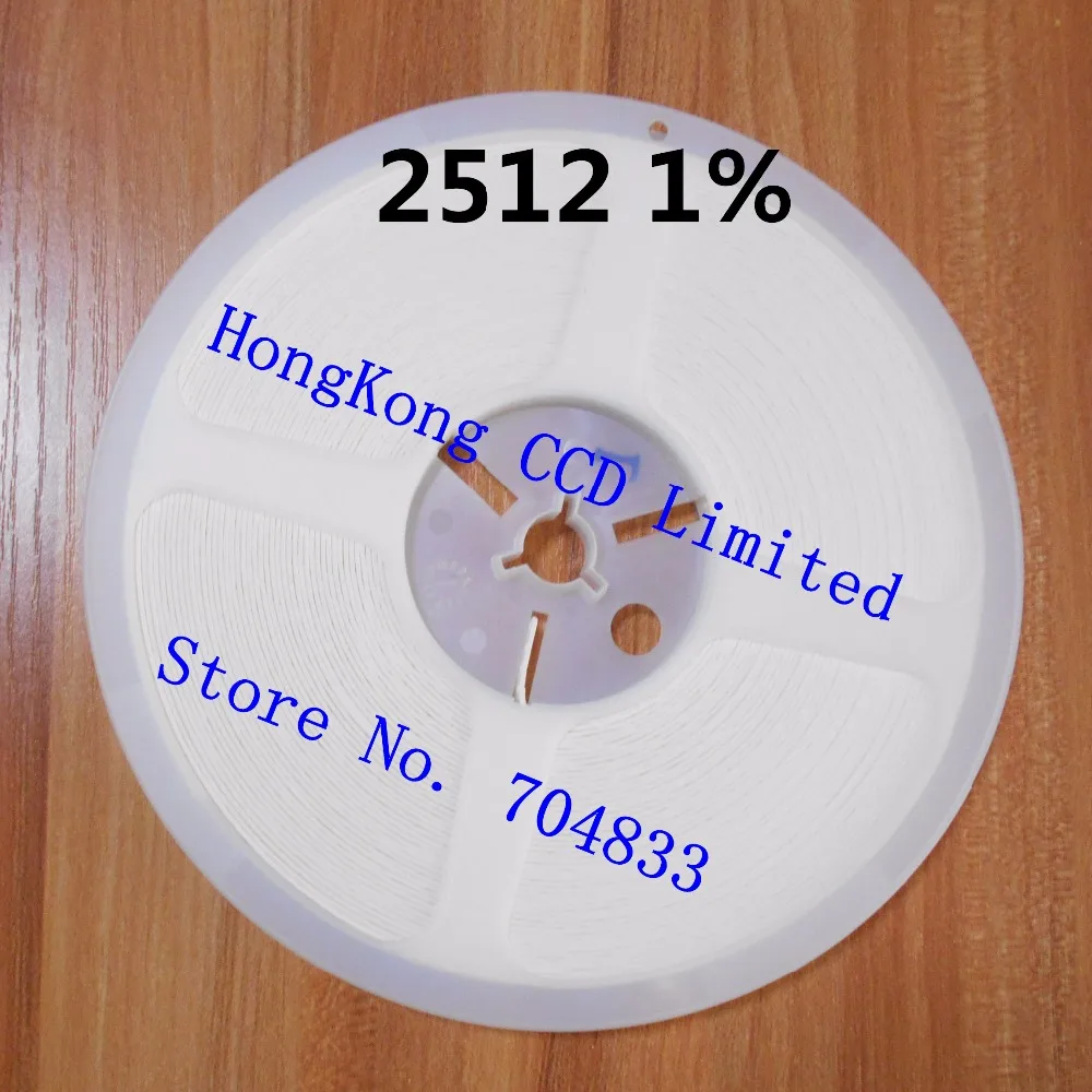 

4000pcs/lot 2512 1% SMD Resistor 2512 0.01R-0.091R 0.1R-0.91R 0R 1R-9.76R 10R-10M resistor in reel 2512 chip fixed resistor