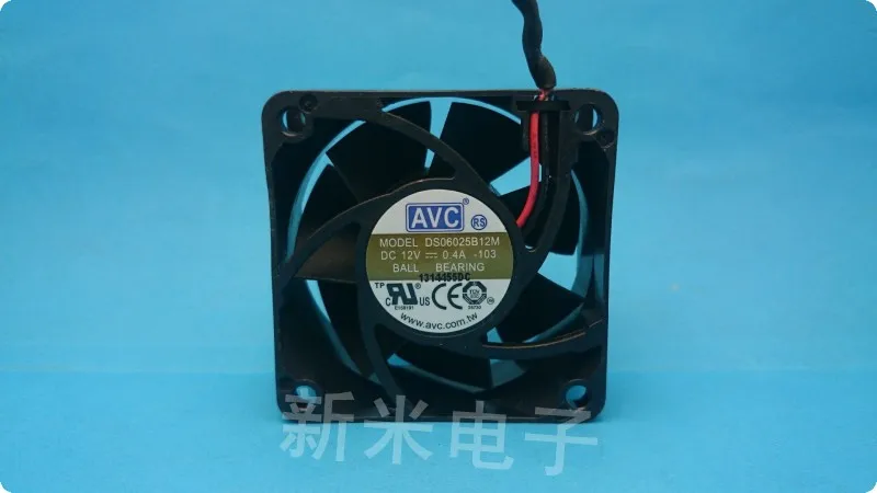 

USED AVC 6cm 6025 DS06025B12M 12V 0.4A 2lines cooling fan