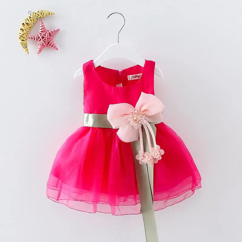 New  Baby Girls Summer Cute flowers Dress Casual Princess Party Tutu Dresses Girl princess dress Child clothes 1-4 years