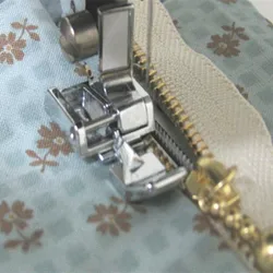 Compatible Metal Zipper Presser Sewing Foot, Left & Right For Household Snap-on Sewing Machines  AA7026