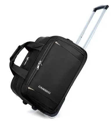 Bolsa de viagem para homens e mulheres, mala de viagem com rodinhas para viagem, mala de viagem oxford com rodinhas