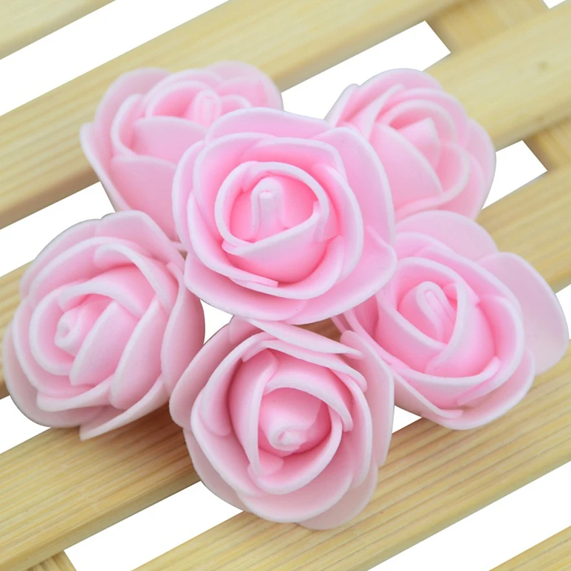 Über 480 Stück-500 Stück/3 cm Mini-PE-Schaum-Rosenblütenkopf, künstliche Rosenblüten, handgefertigt, DIY, Party, Hochzeit, Heimdekoration – Detail 13