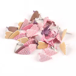 20PCs mixed Heart Brads Scrapbooking abbellimento Fastener Brads artigianato in metallo per la decorazione fatta a mano fai da te 11x16mm cp2580