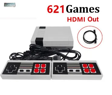 

HDMI Output Mini TV Handheld Retro Video Game Console Built-in Classic 621 games for 4K TV PAL & NTSC Game Player With Gamepads