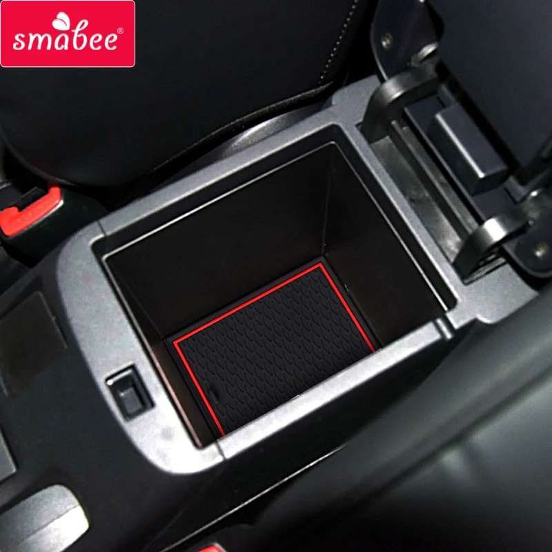 smabee Anti-Slip Gate Slot Mat Rubber Cup Coaster for Mitsubishi Lancer 2008 - 2016 Ralliart EVO X Galant Fortis EX Accessories